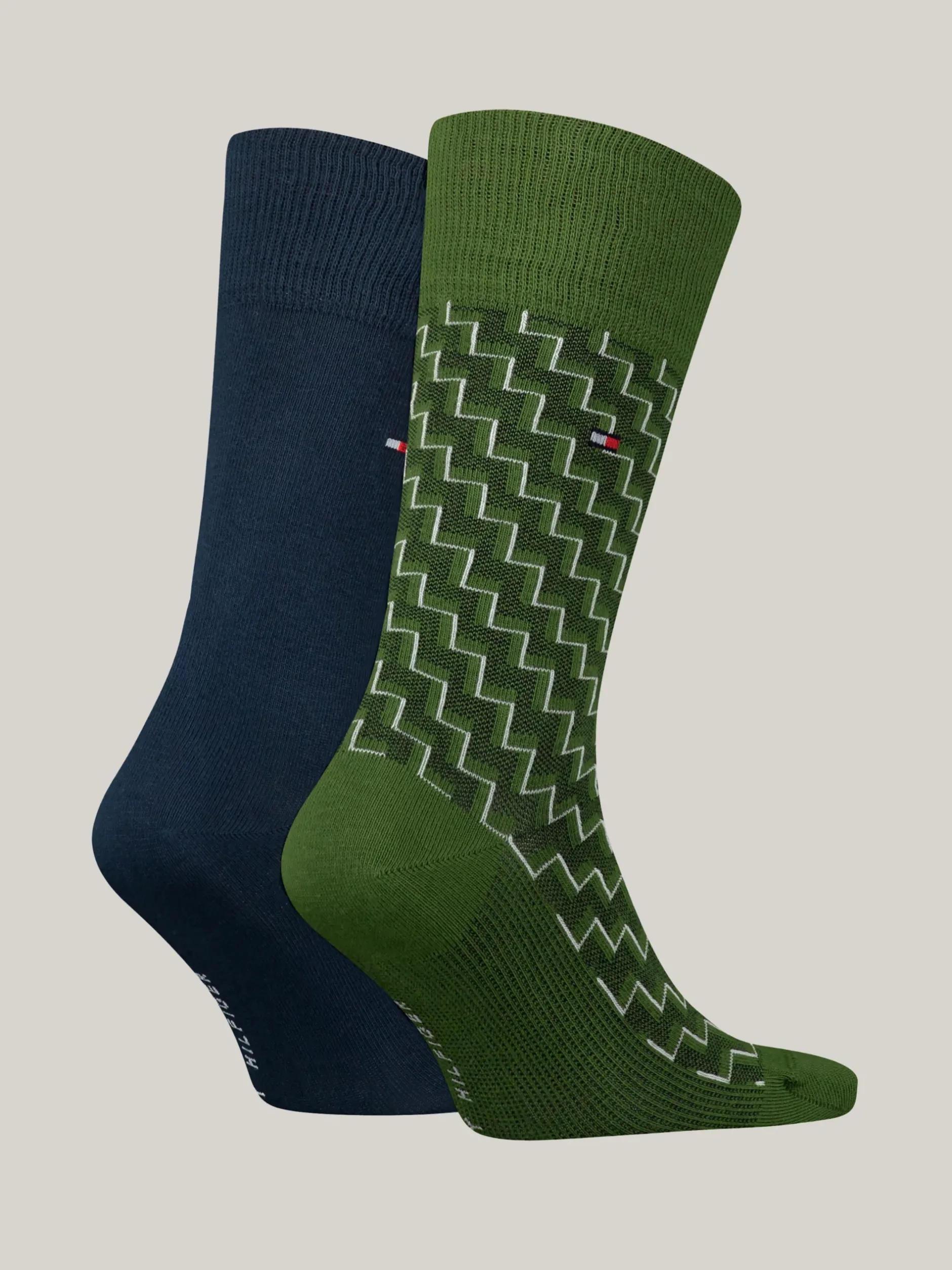 Skarpetki*Tommy Hilfiger Zestaw Dwóch Par Skarpetek Classics ARMY GREEN