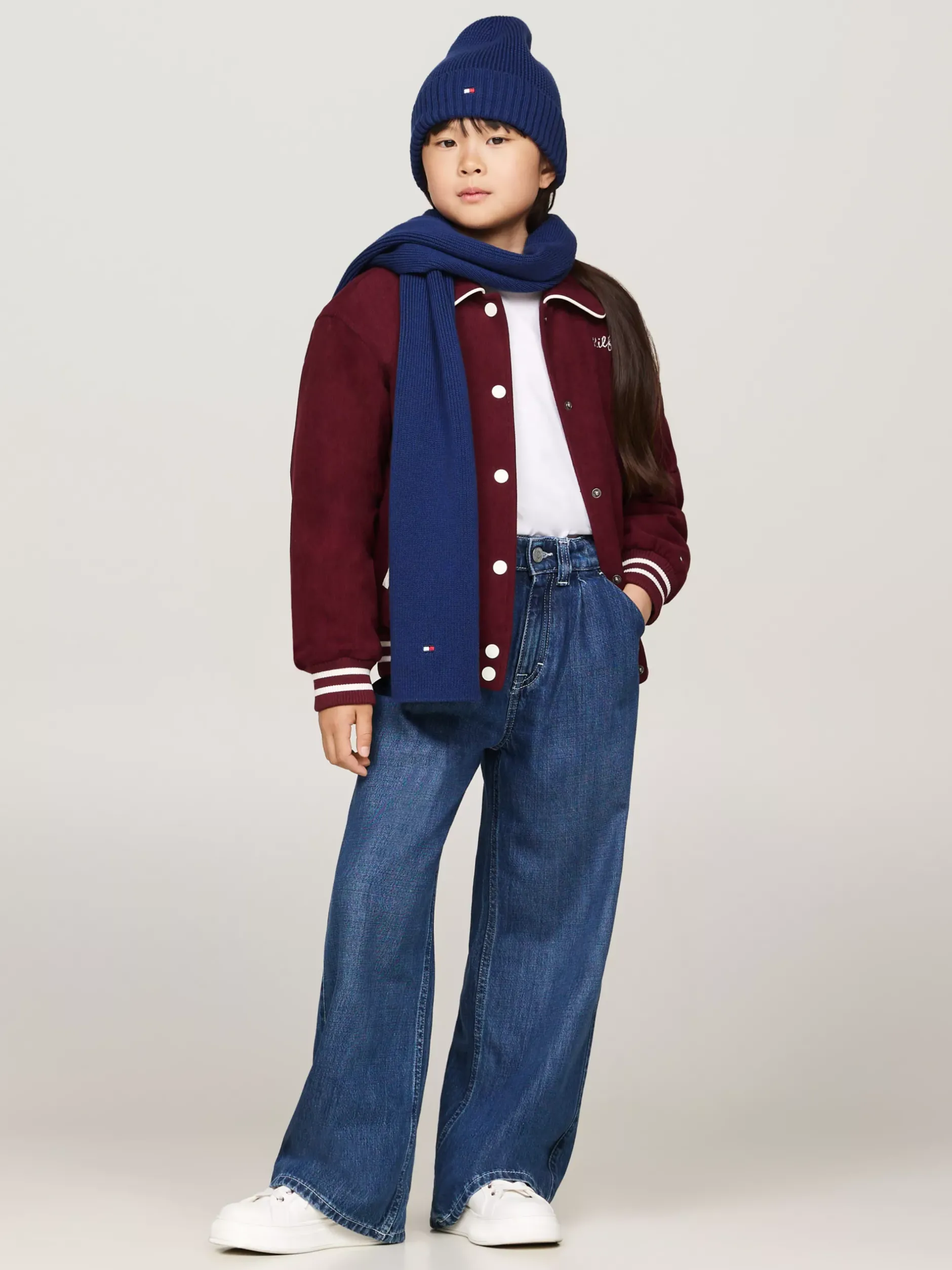 Obuwie I Akcesoria|Obuwie I Akcesoria*Tommy Hilfiger Zestaw Essential Z Czapką I Szalikiem BLUE INK