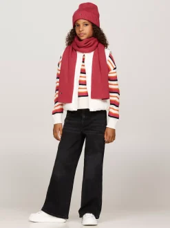 Obuwie I Akcesoria|Obuwie I Akcesoria*Tommy Hilfiger Zestaw Essential Z Czapką I Szalikiem HERITAGE PINK