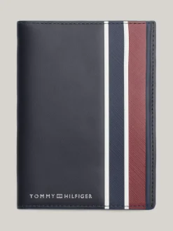 Portfele & Breloczki Do Kluczy*Tommy Hilfiger Zestaw: Etui Na Paszport I Zawieszka Na Bagaż SPACE BLUE
