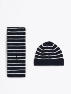 Dziewczynki|Chłopcy*Tommy Hilfiger Zestaw Na Prezent Z Czapką Beanie I Szalikiem DESERT SKY