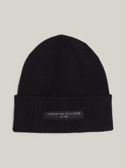 Czapki I Szaliki*Tommy Hilfiger Zestaw Podarunkowy Z Czapką Beanie I Szalikiem BLACK