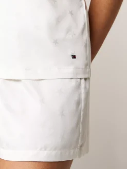 Piżamy & Odziez Nocna*Tommy Hilfiger Zestaw Podarunkowy Z Satynową Piżamą I Maską IVORY