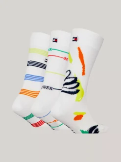 Bielizna & Skarpetki|Underwear & Socks*Tommy Hilfiger Zestaw Prezentowy 3 Par Kolorowych Skarpetek MULTICOLOR