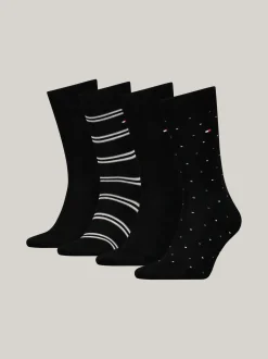 Skarpetki*Tommy Hilfiger Zestaw Upominkowy 4 Par Skarpetek BLACK