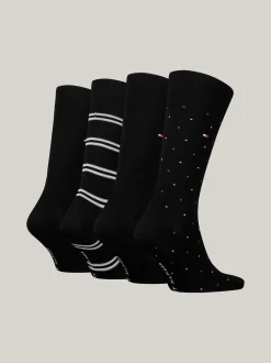 Skarpetki*Tommy Hilfiger Zestaw Upominkowy 4 Par Skarpetek BLACK