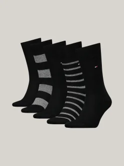 Skarpetki*Tommy Hilfiger Zestaw Upominkowy 5 Par Skarpetek BLACK