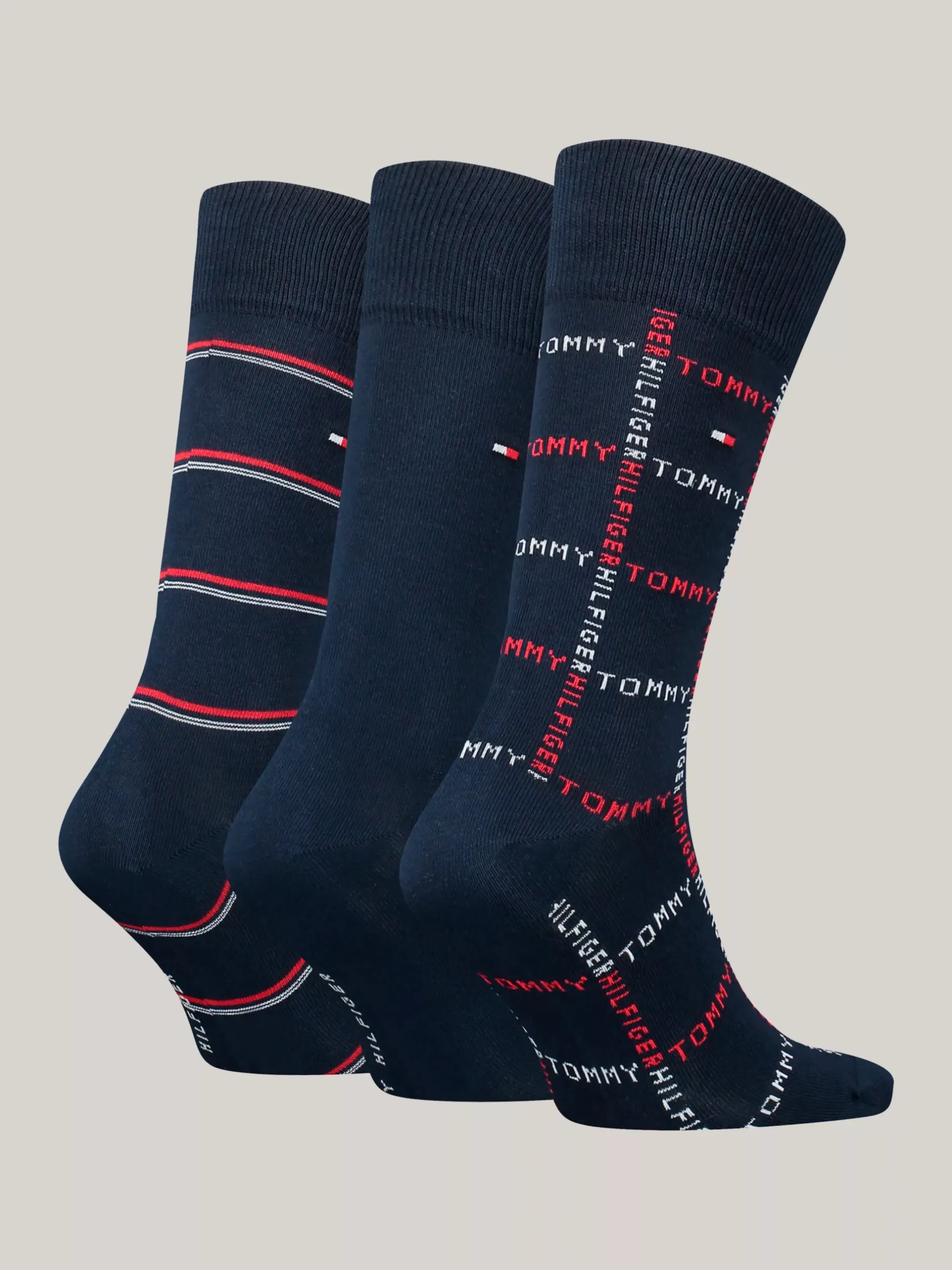 Skarpetki*Tommy Hilfiger Zestaw Upominkowy 3 Par Skarpetek NAVY