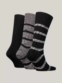 Skarpetki*Tommy Hilfiger Zestaw Upominkowy 3 Par Skarpetek BLACK COMBO