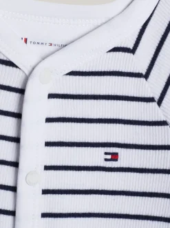 Dziewczynki|Chłopcy*Tommy Hilfiger Zestaw Upominkowy Z Kombinezonem I śliniakiem ANCIENT WHITE DESERT SKY STRIPE