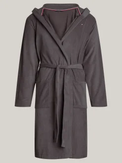 Stroje Domowe*Tommy Hilfiger Zestaw Upominkowy Z Szlafrokiem Hilfiger Monotype DARK ASH