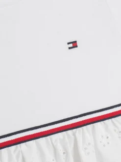 Dziewczynki|Chłopcy*Tommy Hilfiger Zestaw Z Sukienką I Szortami WHITE
