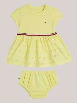 Dziewczynki|Chłopcy*Tommy Hilfiger Zestaw Z Sukienką I Szortami YELLOW TULIP