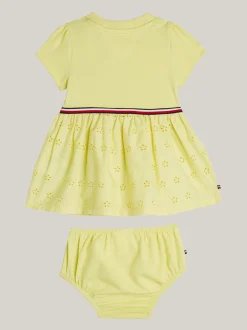 Dziewczynki|Chłopcy*Tommy Hilfiger Zestaw Z Sukienką I Szortami YELLOW TULIP