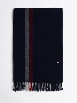 Czapki I Szaliki*Tommy Hilfiger Zestaw Z Szalikiem I Rękawiczkami Corporate SPACE BLUE