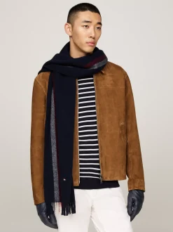 Czapki I Szaliki*Tommy Hilfiger Zestaw Z Szalikiem I Rękawiczkami Corporate SPACE BLUE