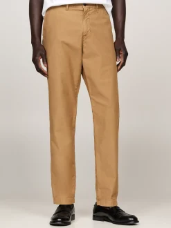 Spodnie*Tommy Hilfiger Zwężane Chinosy Z Bawełnianej Gabardyny SAFARI CANVAS