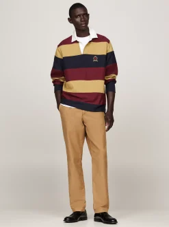 Spodnie*Tommy Hilfiger Zwężane Chinosy Z Bawełnianej Gabardyny SAFARI CANVAS