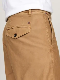 Spodnie*Tommy Hilfiger Zwężane Chinosy Z Bawełnianej Gabardyny SAFARI CANVAS