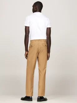 Spodnie*Tommy Hilfiger Zwężane Chinosy Z Bawełnianej Gabardyny SAFARI CANVAS