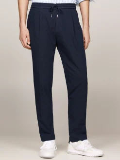 Spodnie*Tommy Hilfiger Zwężane Dwukolorowe Chinosy Harlem DESERT SKY