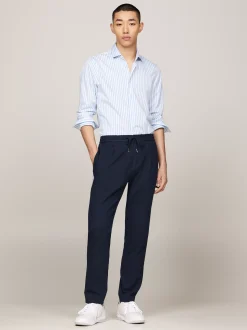 Spodnie*Tommy Hilfiger Zwężane Dwukolorowe Chinosy Harlem DESERT SKY