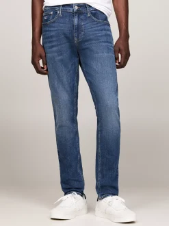 Jeansy*Tommy Hilfiger Zwężane Jeansy Austin Z Przetarciami DENIM DARK