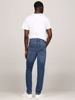 Jeansy*Tommy Hilfiger Zwężane Jeansy Austin Z Przetarciami DENIM DARK