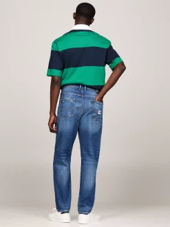 Jeansy*Tommy Hilfiger Zwężane Jeansy Isaac Z Efektem Znoszenia DENIM MEDIUM
