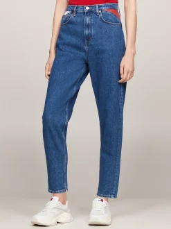 Jeansy*Tommy Hilfiger Zwężane Jeansy Mom Fit Z Bardzo Wysokim Stanem DENIM MEDIUM