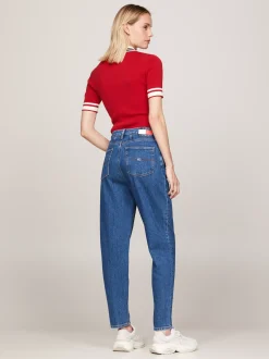 Jeansy*Tommy Hilfiger Zwężane Jeansy Mom Fit Z Bardzo Wysokim Stanem DENIM MEDIUM
