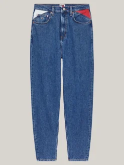 Jeansy*Tommy Hilfiger Zwężane Jeansy Mom Fit Z Bardzo Wysokim Stanem DENIM MEDIUM