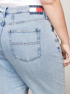 Jeansy*Tommy Hilfiger Zwężane Jeansy Mom Fit Z Kolekcji Curve DENIM LIGHT
