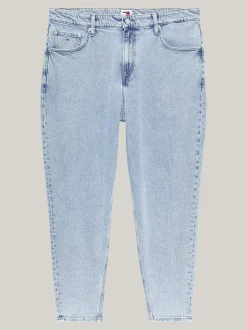 Jeansy*Tommy Hilfiger Zwężane Jeansy Mom Fit Z Kolekcji Curve DENIM LIGHT