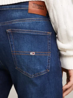 Jeansy*Tommy Hilfiger Zwężane Jeansy O Wąskim Kroju ASPEN DARK BLUE STRETCH