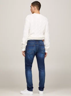 Jeansy*Tommy Hilfiger Zwężane Jeansy O Wąskim Kroju ASPEN DARK BLUE STRETCH